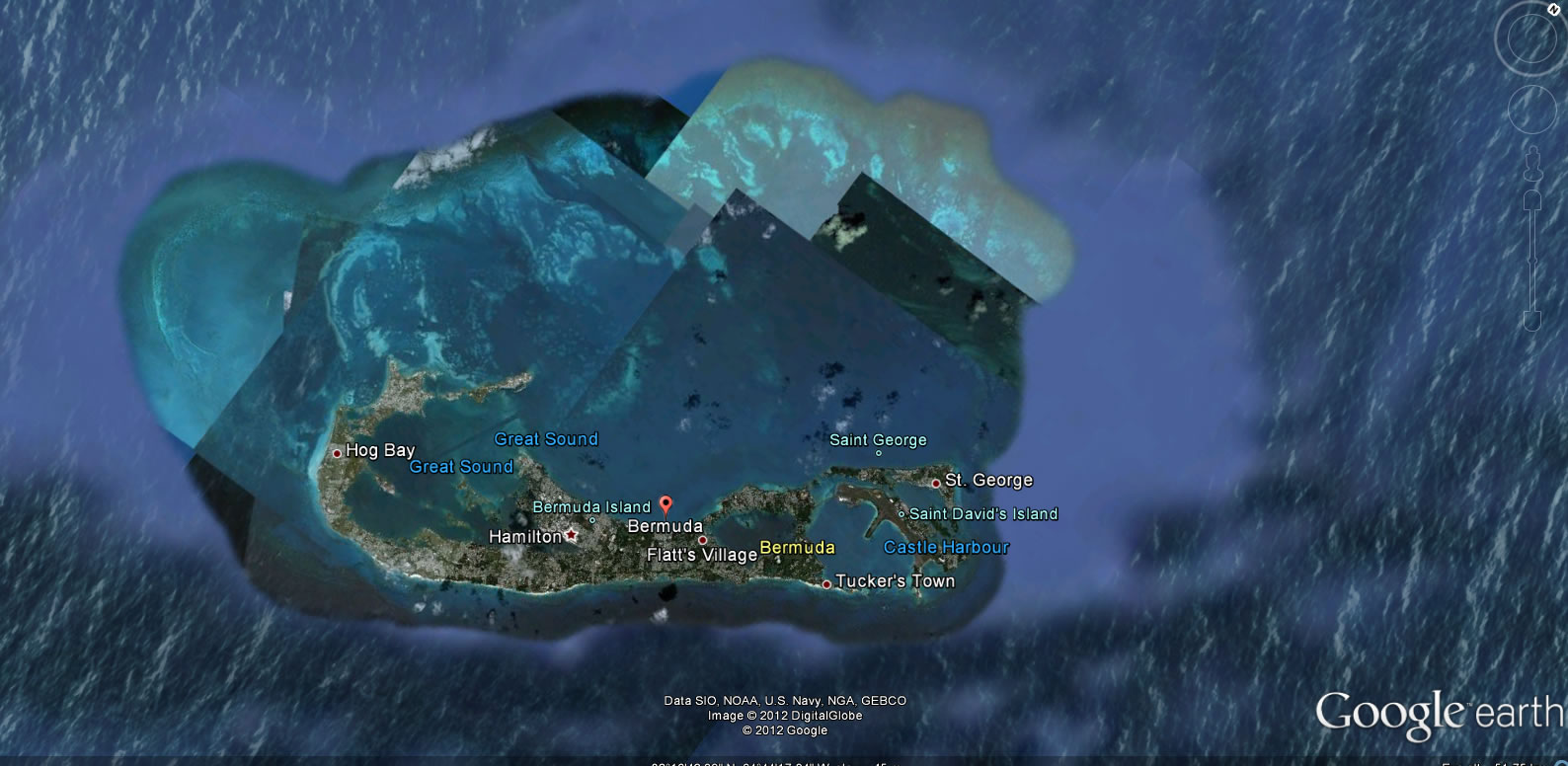 Bermudes terre carte